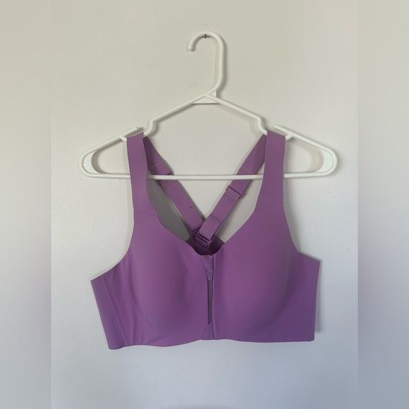 Knix Catalyst Front Zip Sports Bra Amethyst Size 5 - Picture 2 of 10